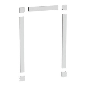Ensemble moulures tour de portes adhésives blanche 10x22 mm