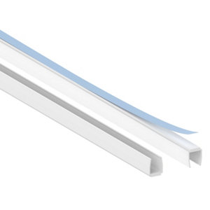 Moulure adhésive 8x9 - Blanc - 8 x 9 mm 2 m