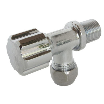Robinet d'arrêt équerre sous lavabo court Mâle 1217 Tube cuivre Ø10 mm Schell - vue 2