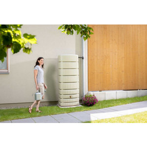 Récupérateur d'eau slim 500 L + Kit collecteur