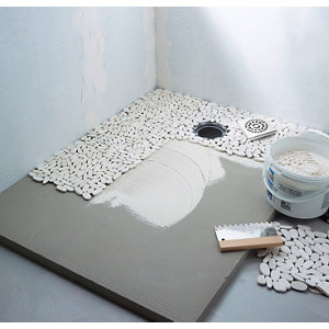 Receveur de douche à carreler rectangulaire 120 x 90 cm gris