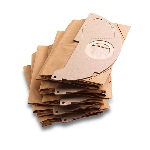 Lot de 10 sacs à poussière de rechange pour aspirateur Kärcher WD2 MV2
