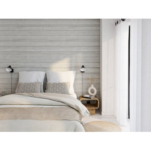 Lambris intérieur MDF effet chêne gris OAK - L. 260 x l.15,4 cm x Ep.7 mm