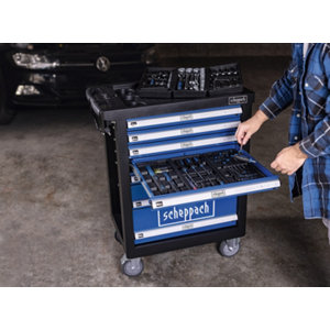 Servante équipée 71 pièces, outils complets pour tous travaux, taille adaptée