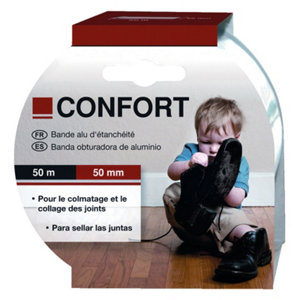 Bande alu d'étanchéité - l. 50 mm x L. 50 m