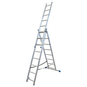 Echelle transformable 3 plans 3 x 8 m