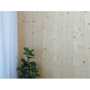 Lambris bois sapin du nord - L.205 x l.11,5 cm x EP. 9 mm