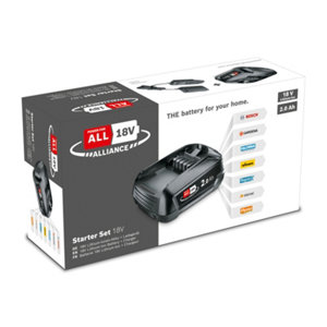 Starter-Set 18 V Alliance  avec 1 batterie 2,5 Ah + 1 chargeur AL 18V-20