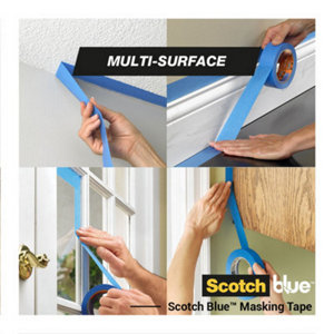 Ruban de masquage SCOTCHBLUE multisurfaces bleu - l.24mm x L.41 m 