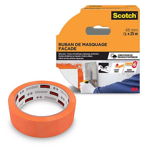 Ruban de masquage SCOTCH façade orange - l.48mm x L.25 m 