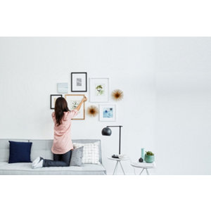 4 paires de languettes de fixation grand modèle blanc - charge max : 7 kg - Command