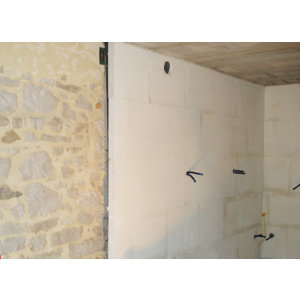 Béton cellulaire Siporex blanc 62,5x50x5 cm pour cloisons et habillage