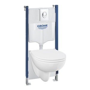 Pack WC suspendu avec cuvette sans rebord SOLIDO BAU START