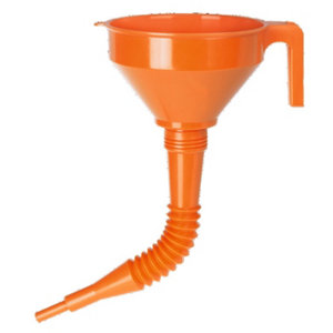 Entonnoir en polyéthylène haute densité avec bec et filtre laiton Ø 160 mm