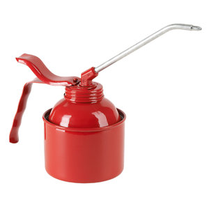Burette métallique acier rouge - 250 ml 