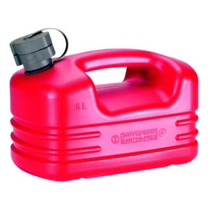 Jerrycan en polyéthylène haute densité rouge - 5 L
