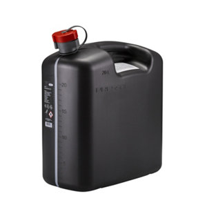 Jerrycan en polyéthylène noir avec bec flexible - 20 L