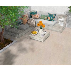 Carrelage gres cerame emaille 60 x 60 cm Beige