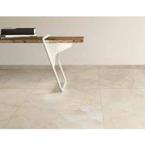 Plinthe de carrelage grès cérame beige poli ONIX 7,5 x 60 cm