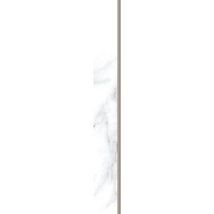 Plinthe carrelage poli Calacatta Gold L. 60 x H. 7,5 cm