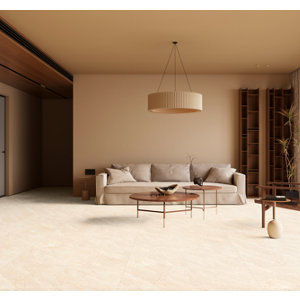 Carrelage sol intérieur en grès cérame poli 60x120 cm SIGNATURE beige 