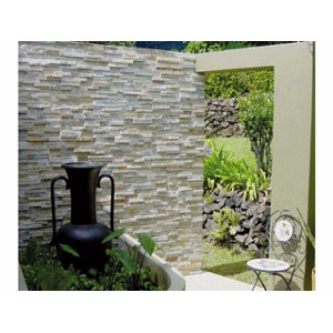 Parement pierre naturelle TRENDLINE beige 10x40 cm 0,52M²