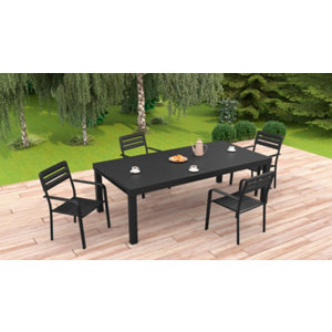 Table extensible aluminium L.200-300 x l.100 cm