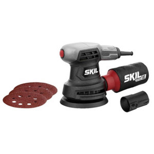 Ponceuse excentrique 280 W 125 mm avec système d’aspiration intégré