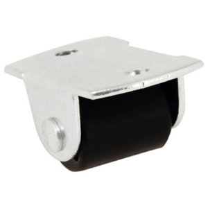 Roulette fixe nylon gris - Ø. 1,4 cm - 8 kg