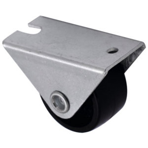 Roulette fixe PP noir - Ø 2,5 cm - 10 kg