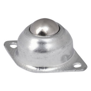 Roulette fixe acier argent - Ø 1,58 cm - 15 kg