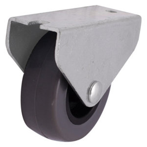 Roulette fixe PVC gris - Ø 5 cm - 30 kg