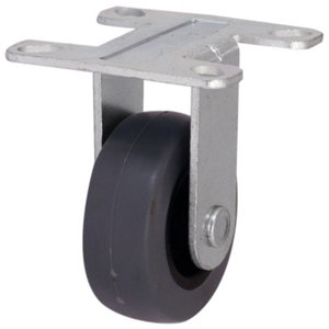 Roulette fixe PU gris - Ø 5 cm - 30 kg