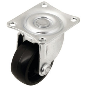 Roulette pivotante PP noir - Ø 3,2 cm - 15 kg