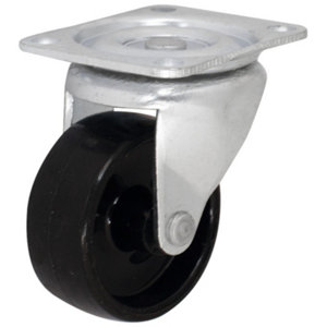 Roulette pivotante PP noir - Ø. 5 cm - 30 kg