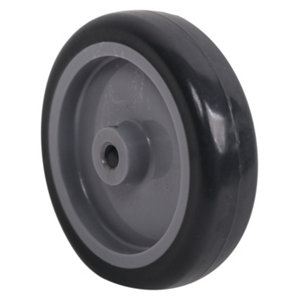 Roulette fixe PVC gris - Ø 10 cm - 55 kg