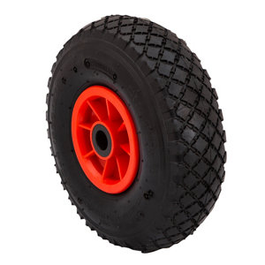 Pneu caoutchouc et PP rouge - Ø 26 cm - 136 kg