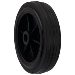 Roulette caoutchouc + PP noir - Ø 12,5 cm - 50 kg