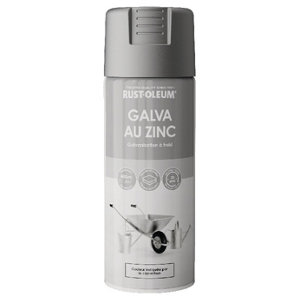Aérosol Galva et Zinc - 400 ml - Gris mat