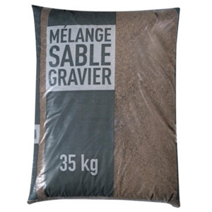 Mélange sable et gravier pour béton sac de 35 kg
