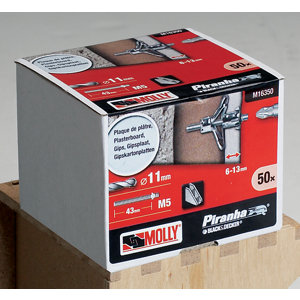 Chevilles + pattes à vis dim. 5 x 36  boîte de 50