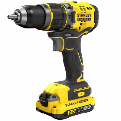 Stanley FATMAX Perceuse à Percussion sans Fil 18V Lithium Ion 80 Nm Moteur Brushless 35 700 cpsmn Sans Batterie Ni Chargeur Gamme FATMAX V20 SFMCD721B XJ - vue 2