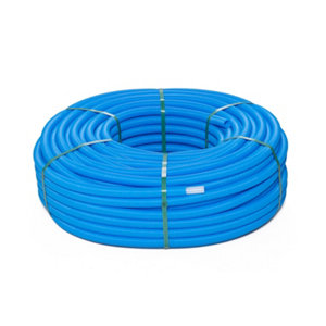 Tube PE-RT gainé bleu D.16mm L.25m