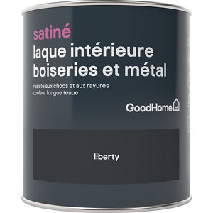 Peinture boiseries et métal intérieure Satin Noir Liberty 0.75 L