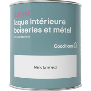 Peinture boiseries et métal intérieure Satin Blanc Lumineux 0.75 L
