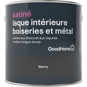 Peinture boiseries et métal intérieure Satin Noir Liberty 2.5 L