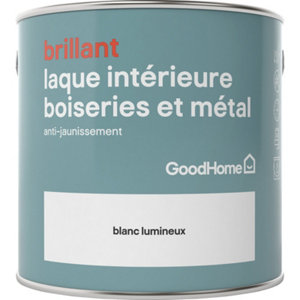 Peinture boiseries et métal intérieure Blanc Lumineux brillant 2.5 L