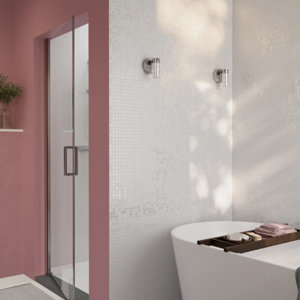 Mosaïque "Glina" blanc - l. 30 x L. 30 cm