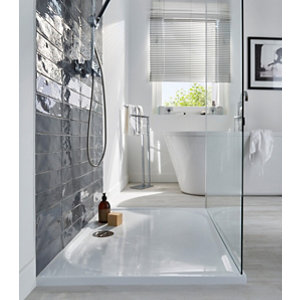 Carrelage mural "Vernisse" gris anthracite - l. 7,5 x L. 30 cm
