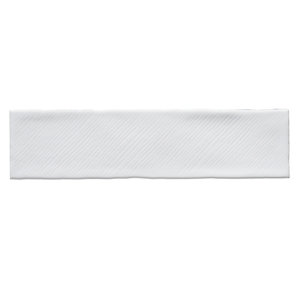 Décor mural "Vernisse" blanc - l. 7,5 x L. 30 cm